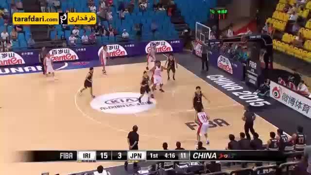 خلاصه بسکتبال ایران 68-63 ژاپن