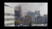 آتش سوزی در یکی از ساختمانهای نزدیک حرم مطهر امام رضا