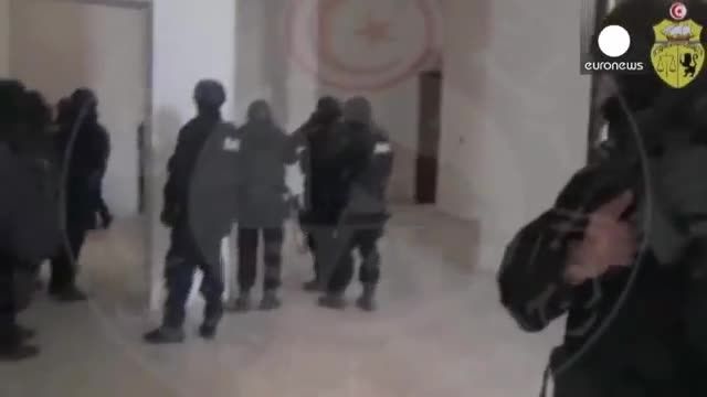 ویدیوی جدیدی از حمله پلیس تونس به مهاجمان موزه باردو