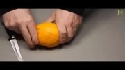 نحوِه ساختن لامپ با پرتقال و روغن