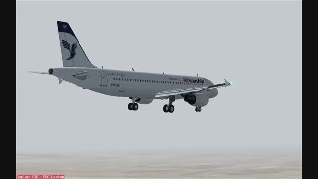 لندینگ ایرباس A320 ایران ایر در فرودگاه امام خمینی (ره)