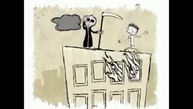 انیمیشن طنز انسان و مرگ :))