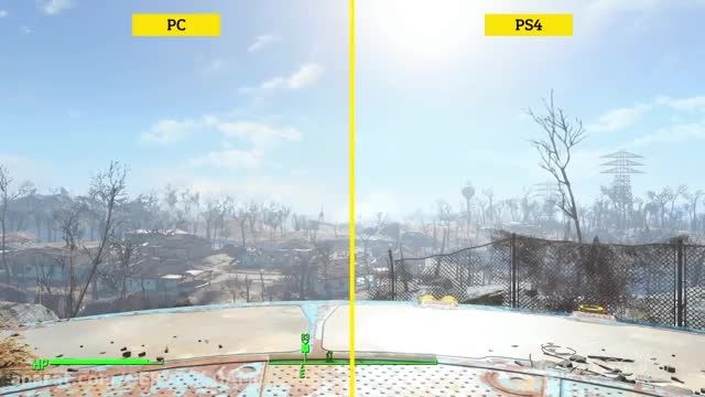 سرویس گیم: مقایسه ی گرافیکی Fallout 4