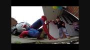 سورپرایز پدر عنکبوتی برای پسر مبتلا به سرطانش