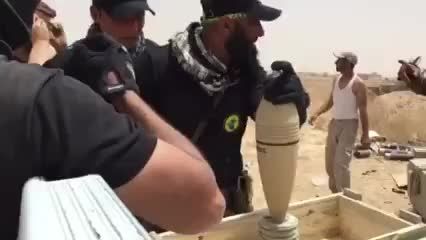 خمپاره باران داعشی های بیجی توسط خود ابوعزرائیل