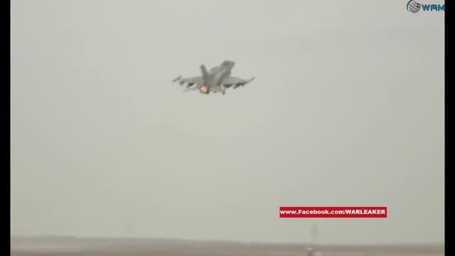 عملیات F16 های اماراتی بر ضد داعش