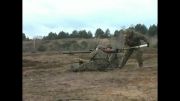 شلیک بسیار دیدنی تیر رسّام با The 73mm heavy bazooka SPG-9
