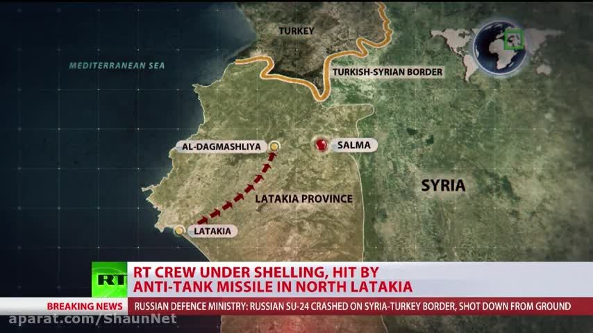 ساقط کردن جنگنده سوخو24 روسیه توسط اف 16 های ترکیه
