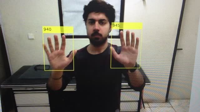 تشخیص دست توسط بینایی ماشین به همراه فیلتر کالمن