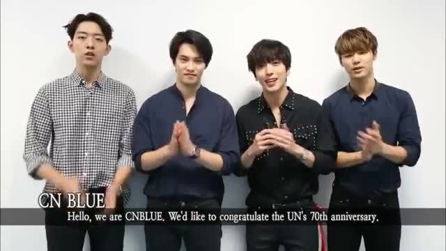 [Video] CNBLUE Message for UN&rsquo;s 70th Birthday