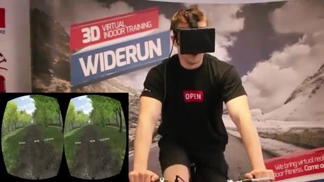 تجربه ی دوچرخه سواری در واقعیت مجازی با Widerun