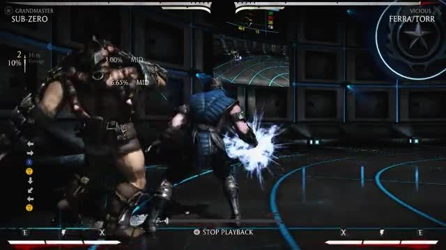 mortal kombat x sup zero combo MK offiical