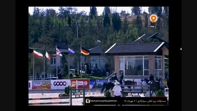 محمد علیزاده مهمان ویژه در مسابقات اسب سواری ، مهر 94