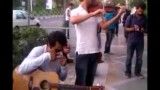 موسیقی نوازی در خیابان