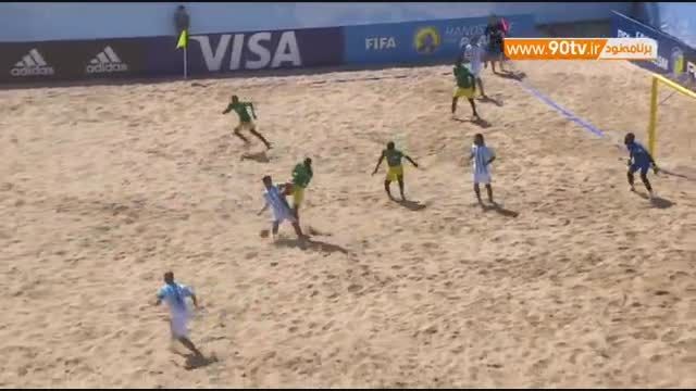 خلاصه فوتبال ساحلی: آرژانتین ۴-۳ سنگال