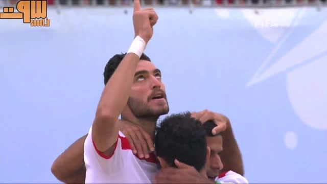 لحظات حساس بازی ایران - مکزیک جام جهانی فوتبال ساحلی