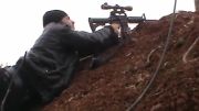 شکار وهابی اردنی توسط تک تیر انداز ارتش سوریه