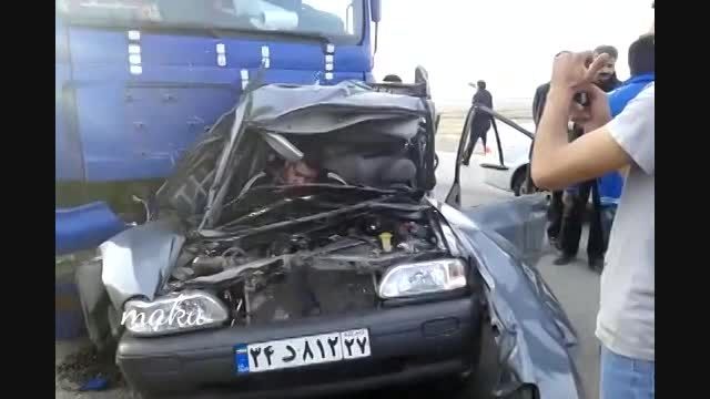 تصادف هولناک پراید ماکو (اذربایجان غربی)