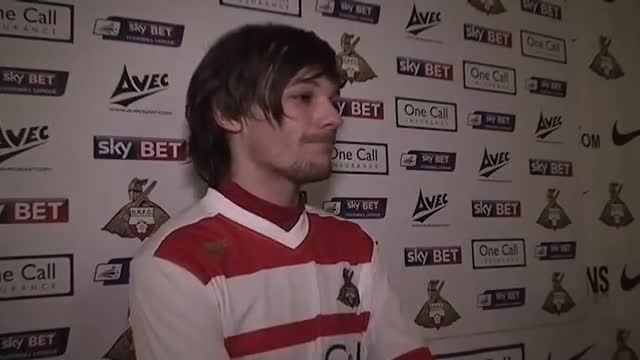 مصاحبه ی لوئیس بعد از بازی فوتبالش توی دانکستر