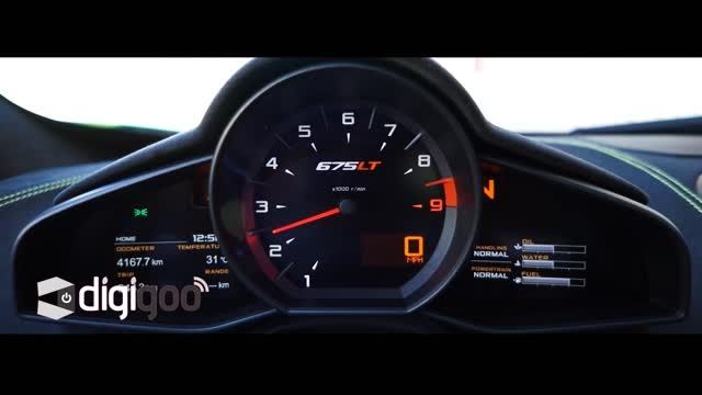 قدرت نمایی خودروی McLaren 675LT
