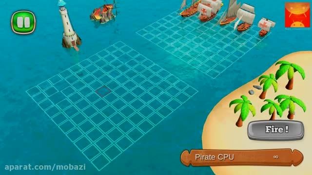 گیم پلی بازی اندرویدی Battleship with Pirates