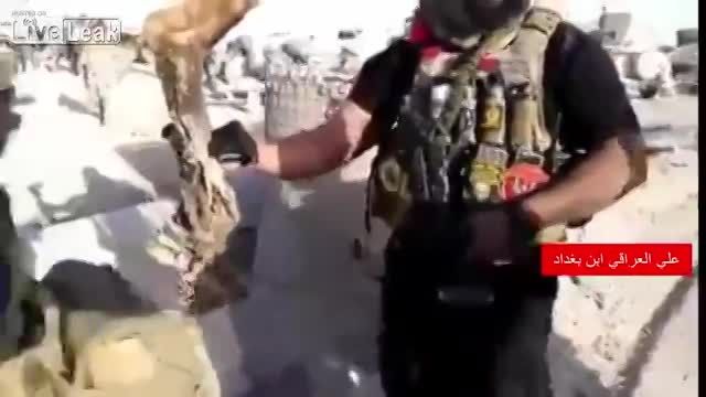 داعشی آرد شده در دست ابوعزرائیل