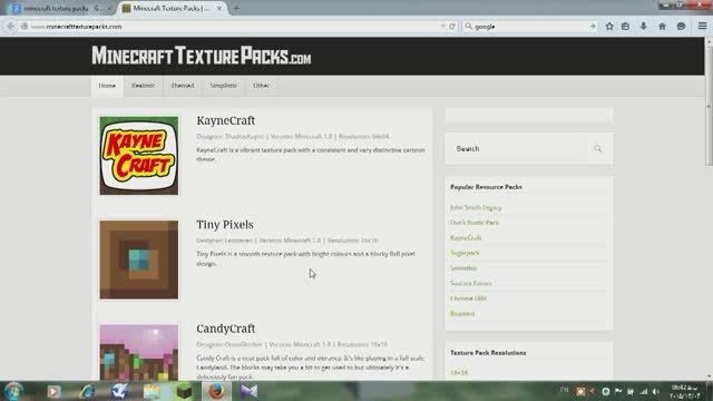 how to insttAL texuer packs for minecraft