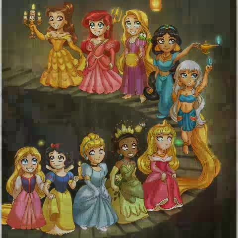 princesses beautiful cartoon pictures