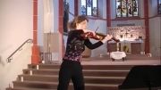 ویولن از كارولین ادومیت - Bach,sonata 3,Largo