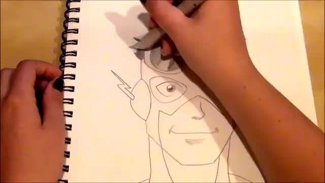 Kid Flash Speed Draw
