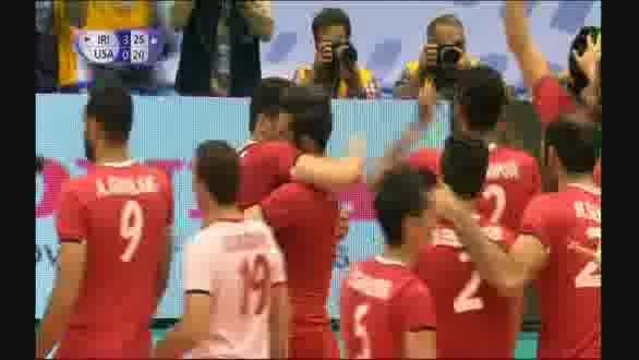 والیبال ایران ۳ بر ۰ آمریکا را شکست داد