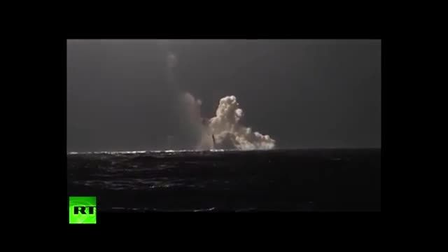 آزمایش موشک بالستیک قاره پیمای روسی Bulava از زیردریایی