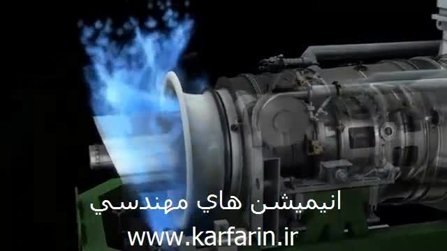 انیمیشن نحوه ی کار توربین گاز www.karfarin.ir