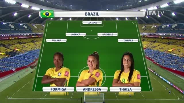 ترکیب : برزیل VS کره جنوبی (جام جهانی زنان 2015 کانادا)