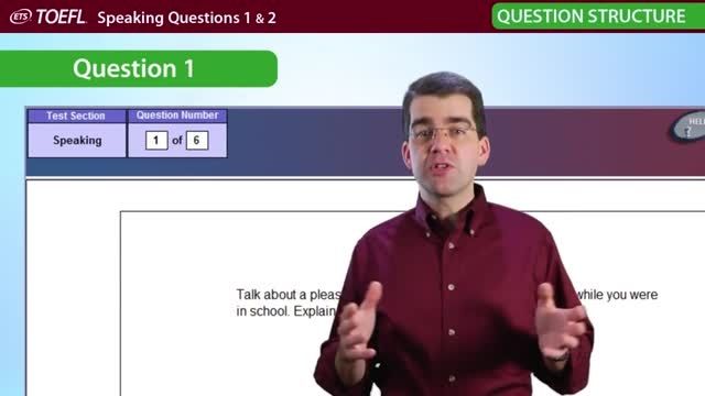 TOEFL Speaking Questions 1 and 2 - independent