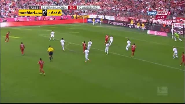 خلاصه بازی بایرن مونیخ 2-1 آگزبورگ