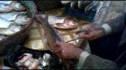 روشی جالب و دیدنی از پاک کردن ماهی/دانسفهان