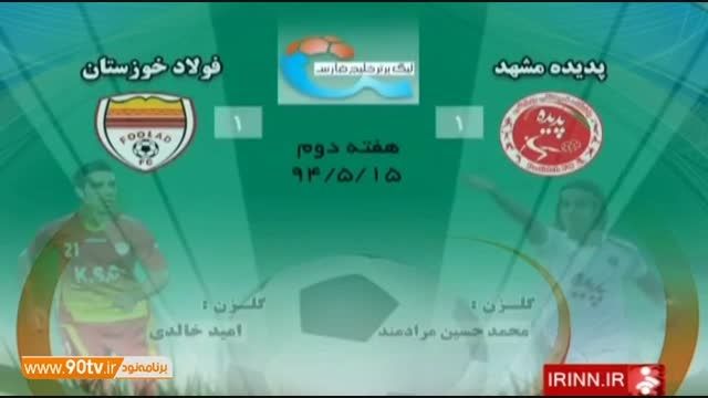 تمامی گلهای هفته دوم لیگ برتر فوتبال ایران ۹۵-۹۴