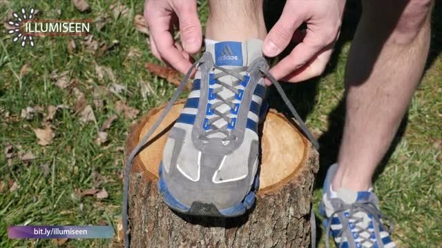 ترفند جالب در بستن بند کفش...!