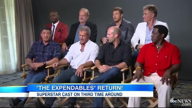 Sylvester Stallone, Cast Talk &#039;The Expendables 3&#039; -