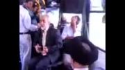 آواز خواندن پیرمرد در اتوبوس با حضور حاج آقا (ای ساقی آرامم کن ...