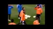 در تمرین رئال مادرید، کریستیانو رونالدو شمه ای از تکنیک بالا