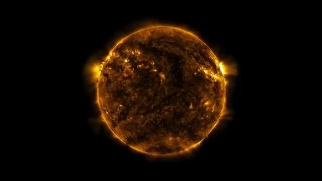 ویدیویی زیبا از انفجارهای خورشیدی
