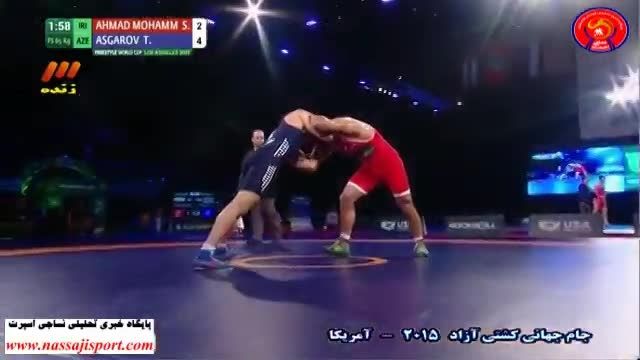 پروزی احمد محمدی مقابل حریف آذربایجانی در نیمه نهایی