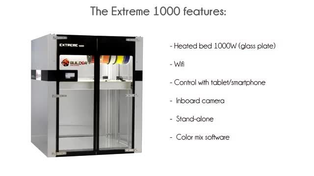 معرفی پرینتر سه بعدی سایز بزرگ Extreme 1000