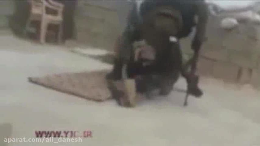 لحظه ی دستگیری یک داعشی