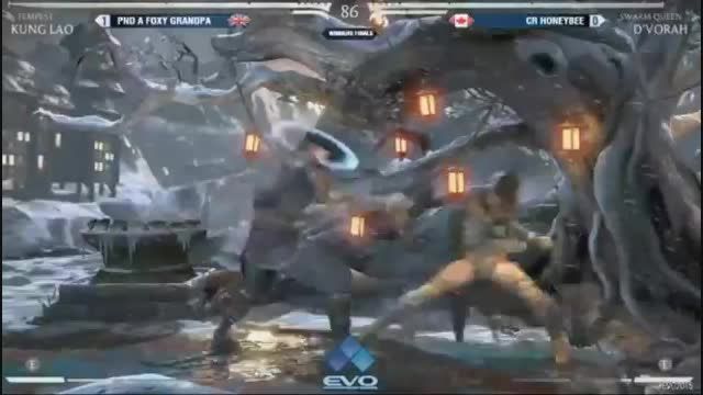 EVO 2015 - Mortal Kombat x Honey Bee vs Foxy Grandpa
