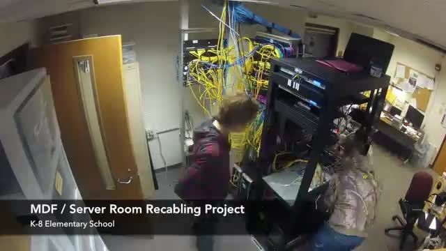 MDF / Server Room Re-Cable Timelapse