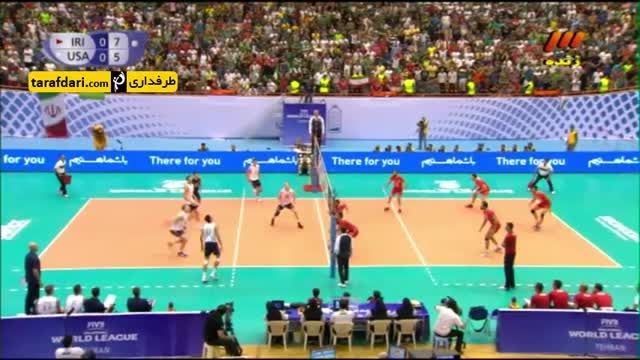 لیگ جهانی والیبال؛ ایران 3-0 آمریکا