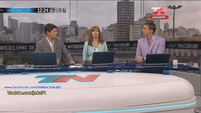 رویت بشقاب پرنده در برنامه خبری زنده(آرژانتین)